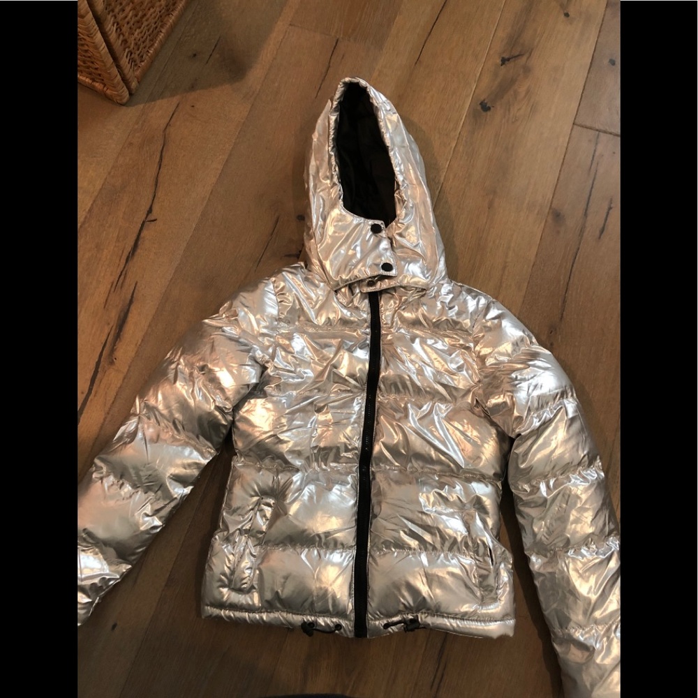 Metallic Puffer Jacket